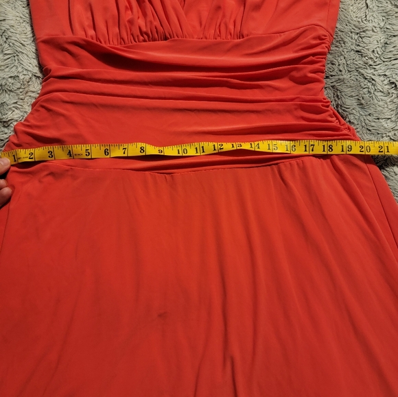 Nine West Halter mid-length Coral Dress - Picture 5 of 8